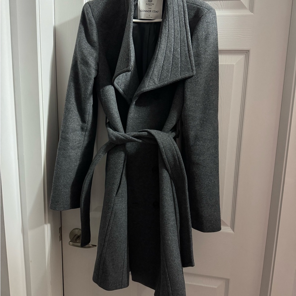 Aritzia Gray Wool Blend Coat